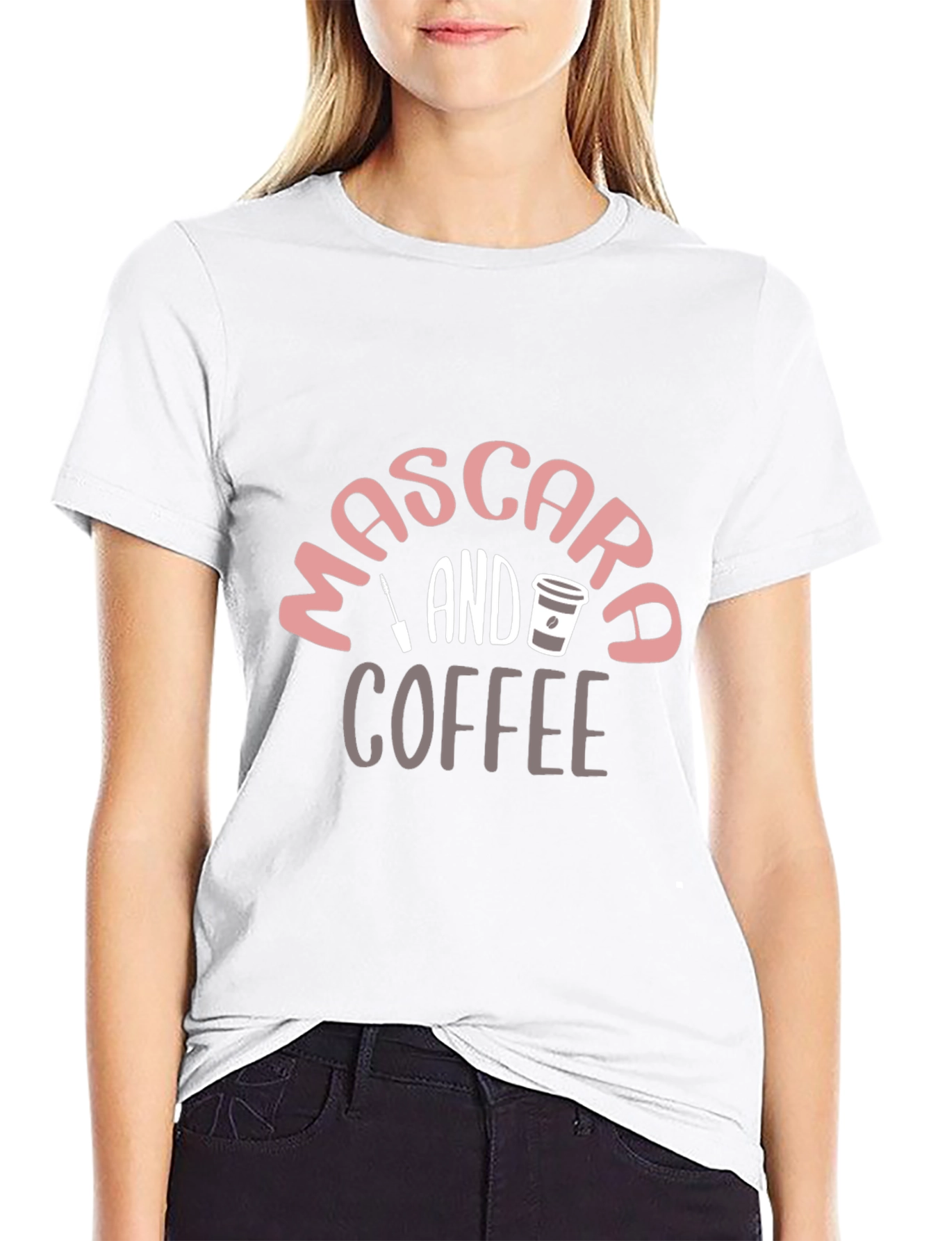 Mascara and Coffee Graphic Tee
