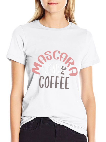 Mascara and Coffee Graphic Tee