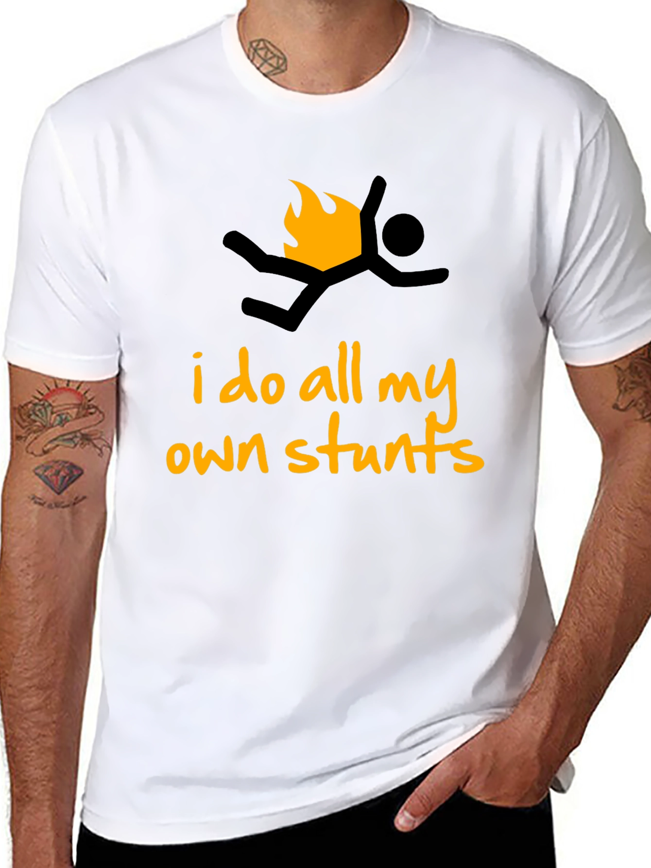 I Do All My Own Stunts Graphic T-Shirt