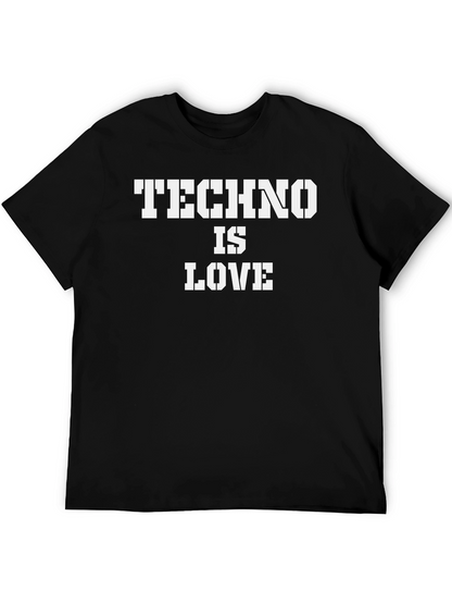 Techno is Love Black T-Shirt