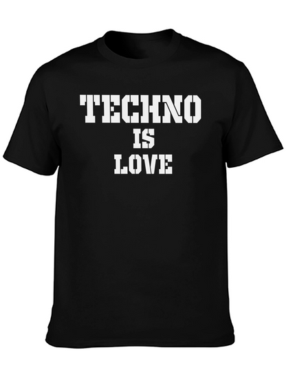 Techno is Love Black T-Shirt