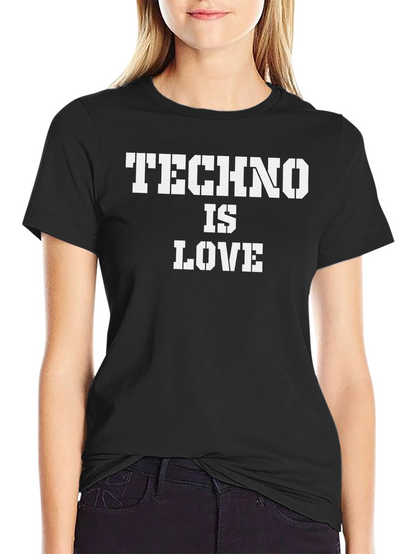 Techno is Love Black T-Shirt