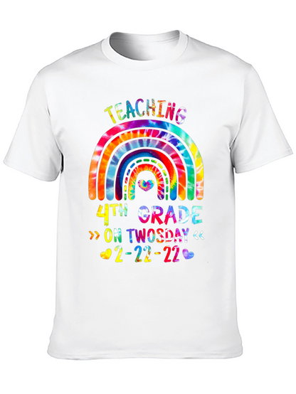 Teaching 4th Grade On Twosday 2-22-22 Tie Dye T-Shirt