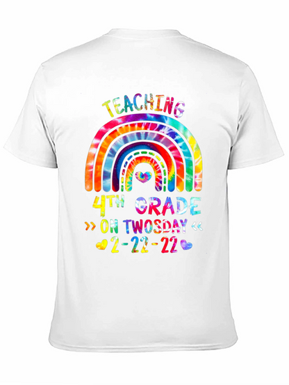 Teaching 4th Grade On Twosday 2-22-22 Tie Dye T-Shirt