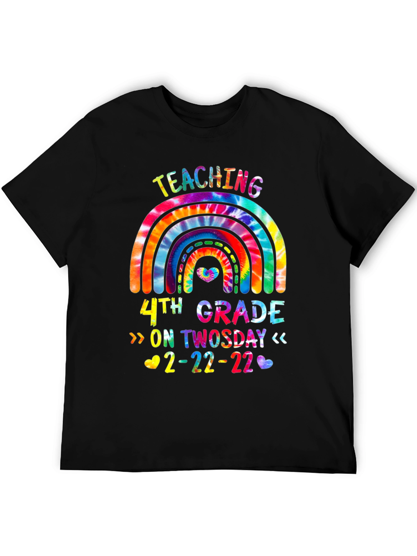 Teaching 4th Grade On Twosday 2-22-22 Tie Dye T-Shirt