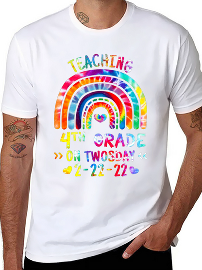 Teaching 4th Grade On Twosday 2-22-22 Tie Dye T-Shirt