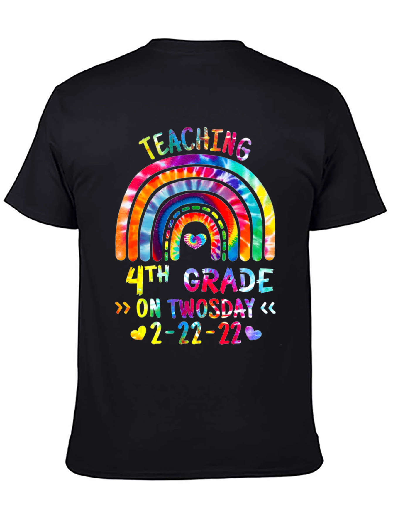 Teaching 4th Grade On Twosday 2-22-22 Tie Dye T-Shirt