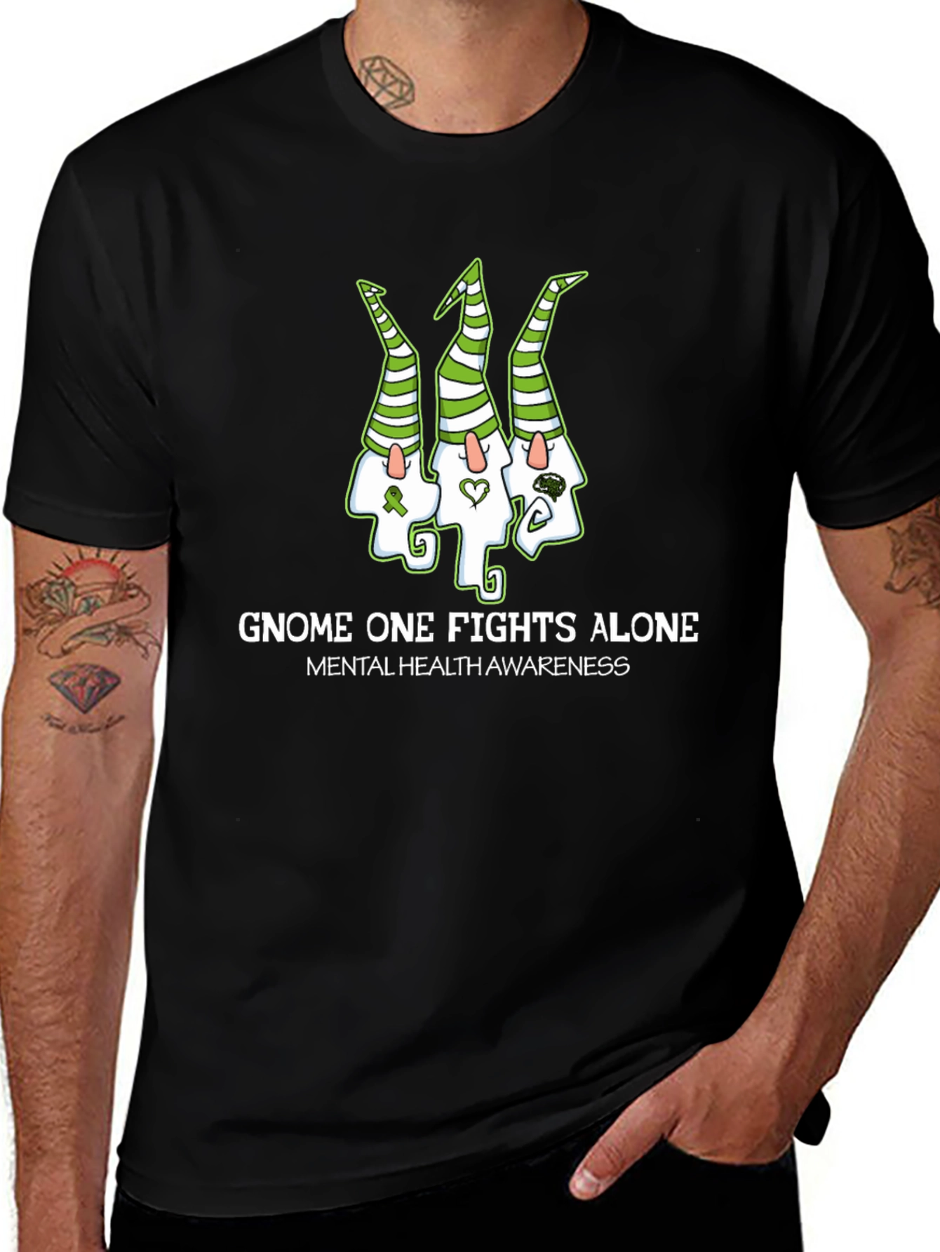 Mental Health Awareness Gnome T-Shirt