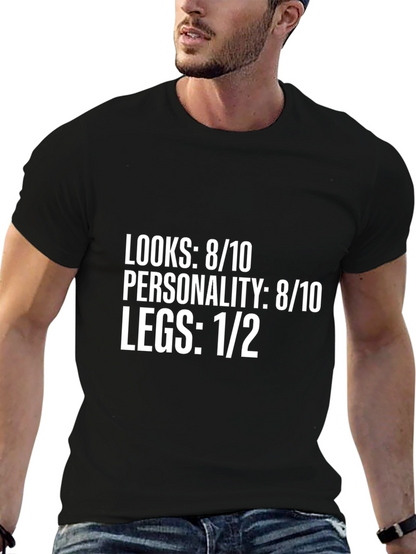 Humorous Legs 1/2 Graphic T-Shirt