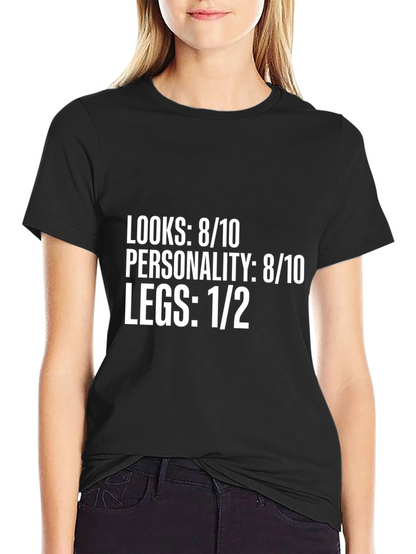 Humorous Legs 1/2 Graphic T-Shirt