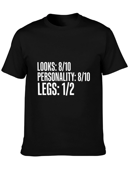 Humorous Legs 1/2 Graphic T-Shirt