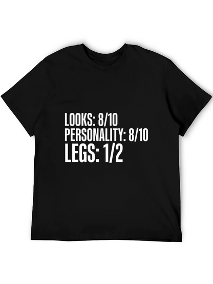 Humorous Legs 1/2 Graphic T-Shirt