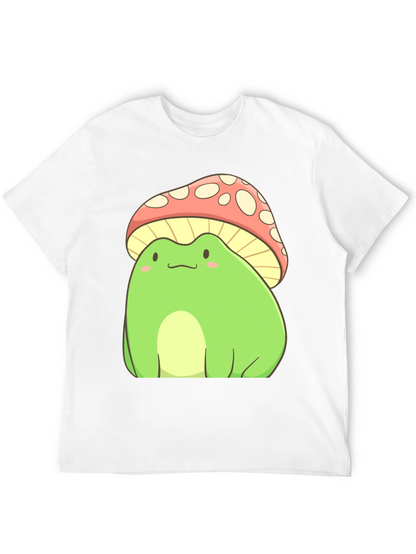 Frog Mushroom T-Shirt - Cute Cartoon Style