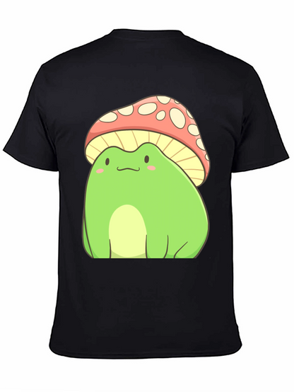 Frog Mushroom T-Shirt - Cute Cartoon Style