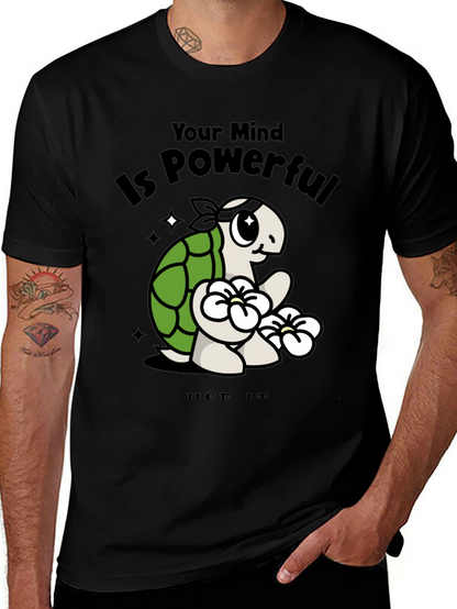 Mindful Turtle Graphic Tee - Motivational Shirt