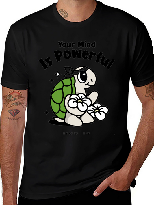 Mindful Turtle Graphic Tee - Motivational Shirt