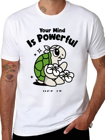 Mindful Turtle Graphic Tee - Motivational Shirt