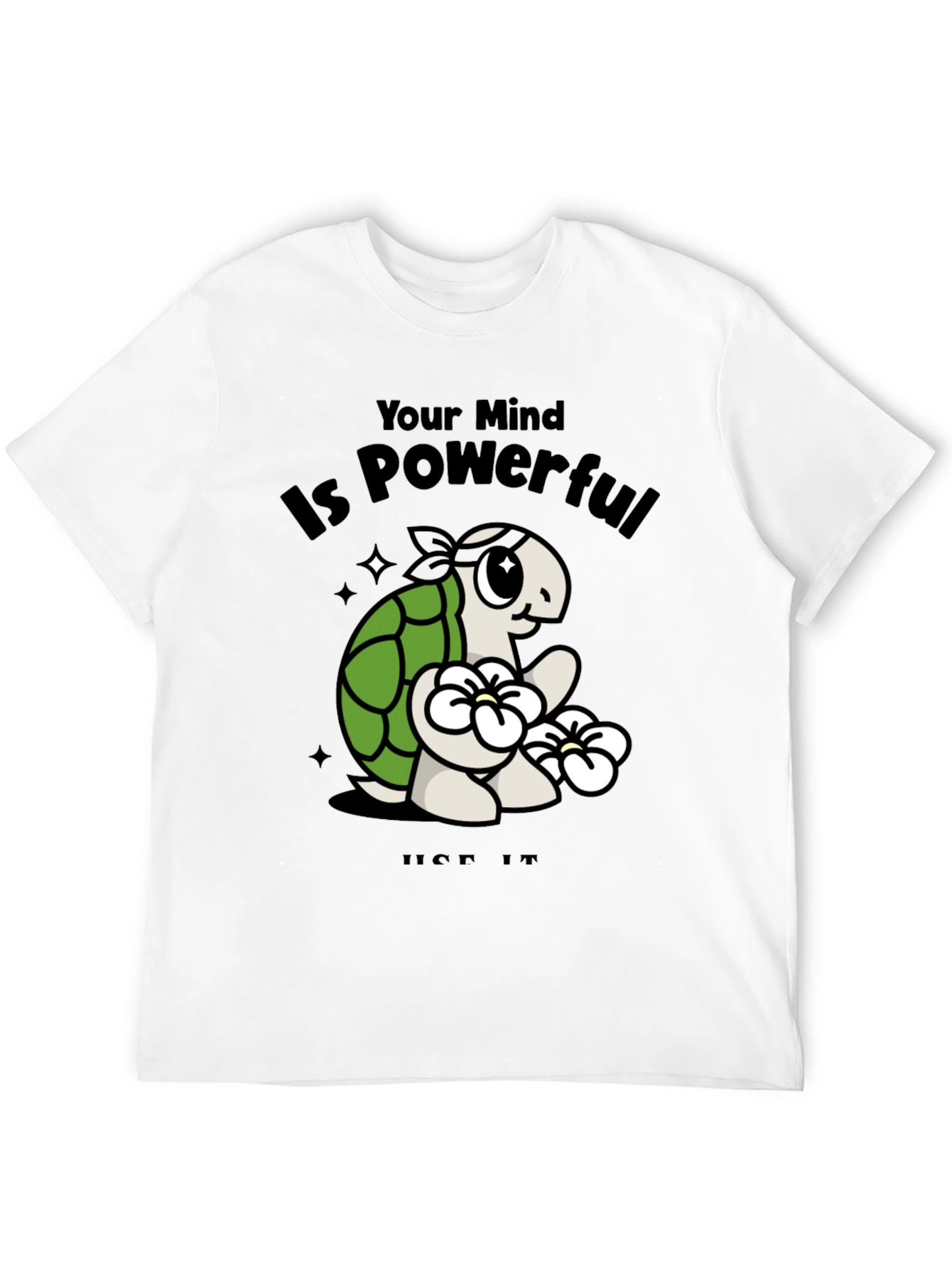 Mindful Turtle Graphic Tee - Motivational Shirt