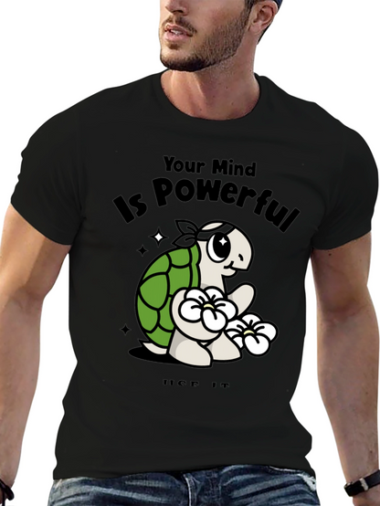 Mindful Turtle Graphic Tee - Motivational Shirt