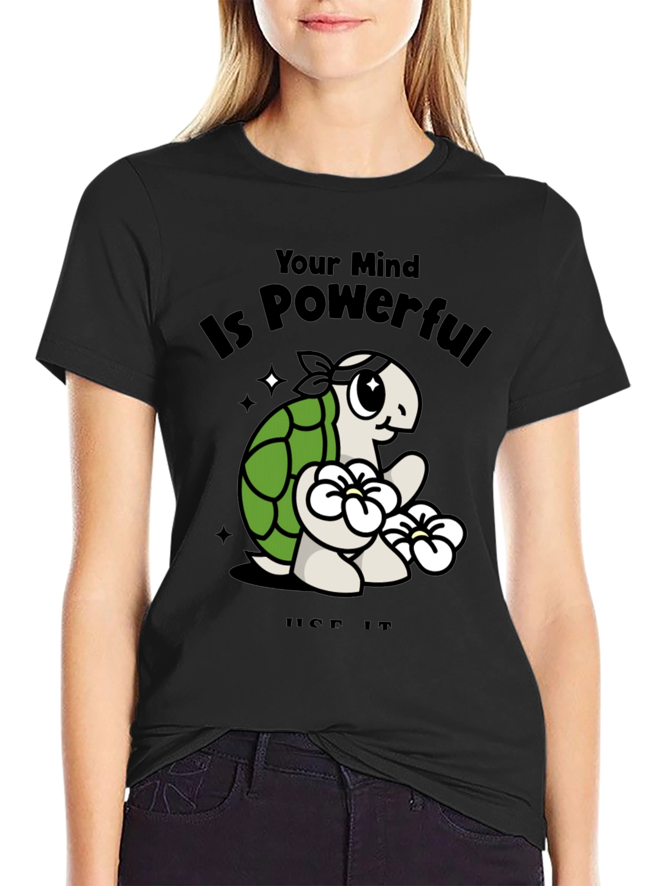 Mindful Turtle Graphic Tee - Motivational Shirt