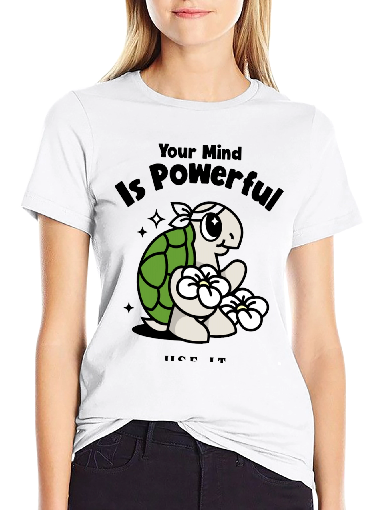 Mindful Turtle Graphic Tee - Motivational Shirt