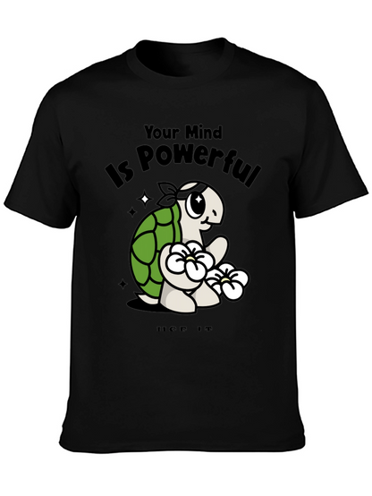 Mindful Turtle Graphic Tee - Motivational Shirt