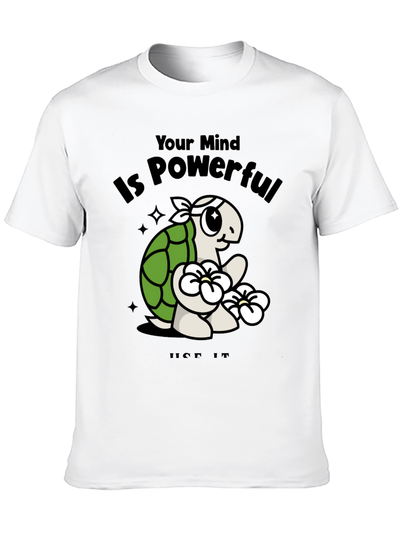 Mindful Turtle Graphic Tee - Motivational Shirt
