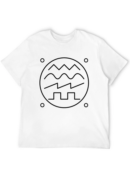 Abstract Waveform Graphic T-Shirt