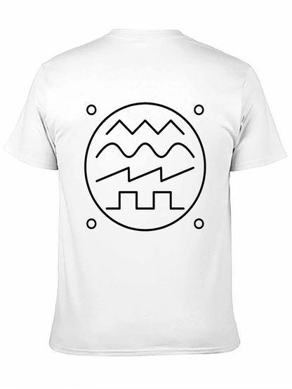 Abstract Waveform Graphic T-Shirt