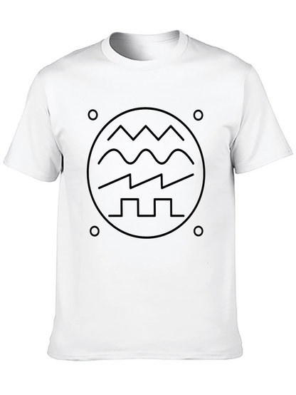 Abstract Waveform Graphic T-Shirt