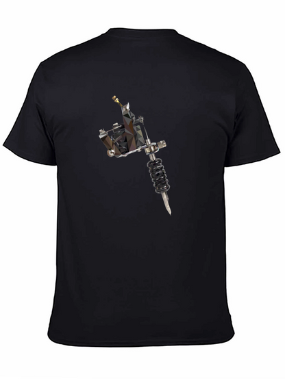 Tattoo Machine Graphic Tee - Black