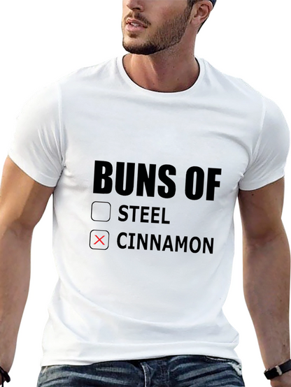 Buns Of Cinnamon T-Shirt - Novelty Foodie Tee