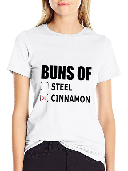 Buns Of Cinnamon T-Shirt - Novelty Foodie Tee
