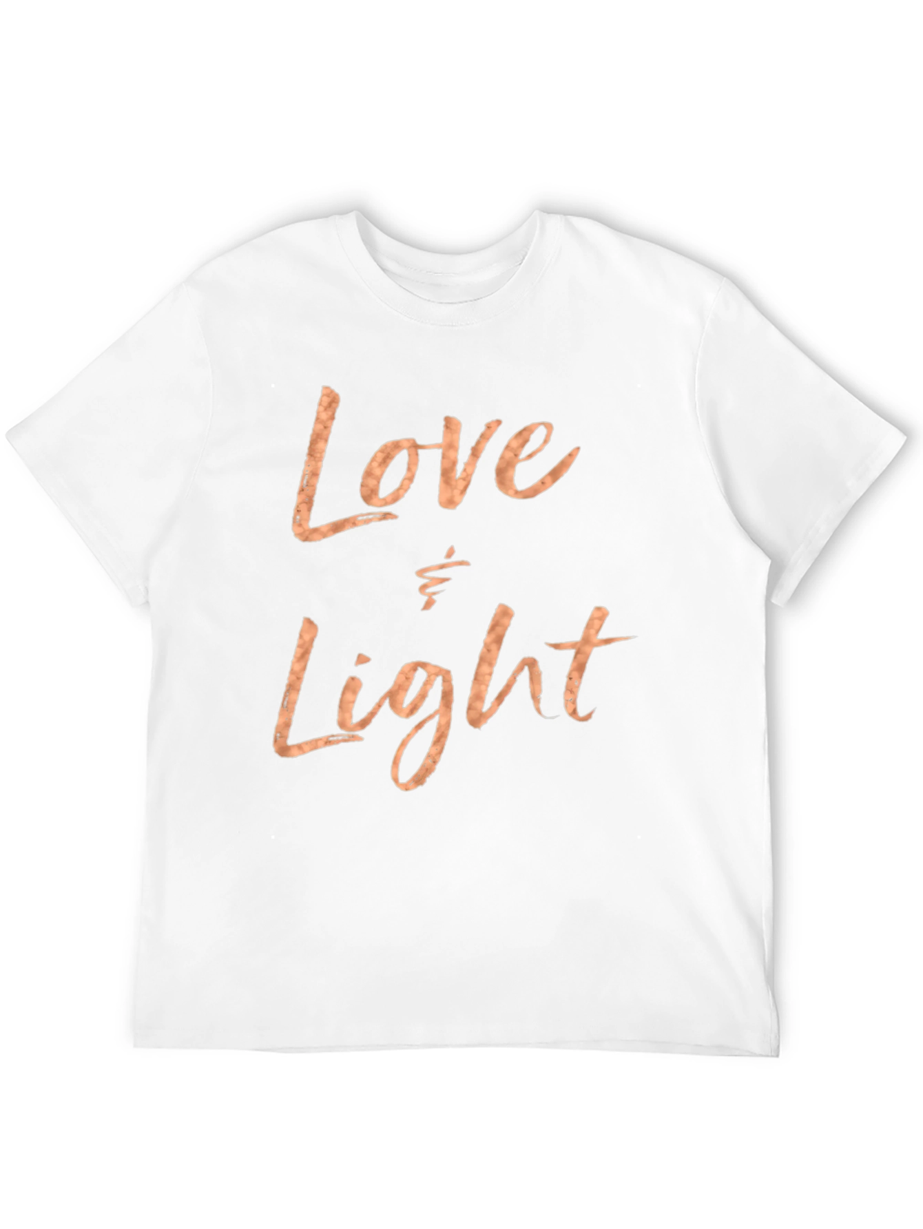 Love & Light Graphic Print Black T-Shirt