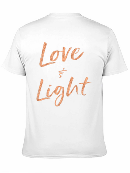 Love & Light Graphic Print Black T-Shirt