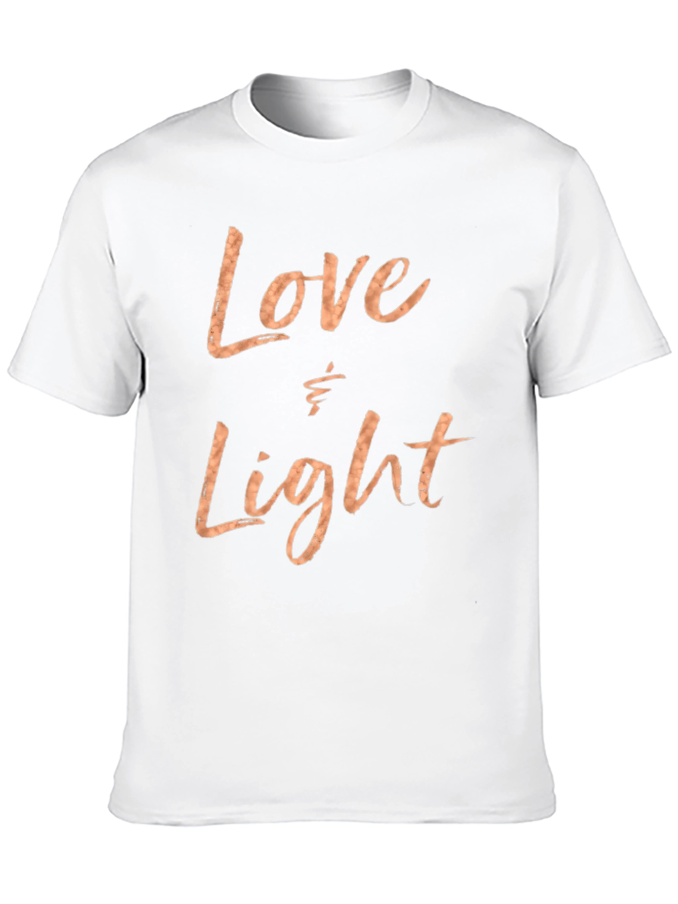 Love & Light Graphic Print Black T-Shirt