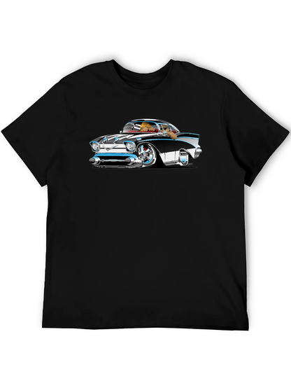 Classic Car Cartoon Graphic T-Shirt