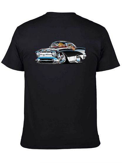 Classic Car Cartoon Graphic T-Shirt