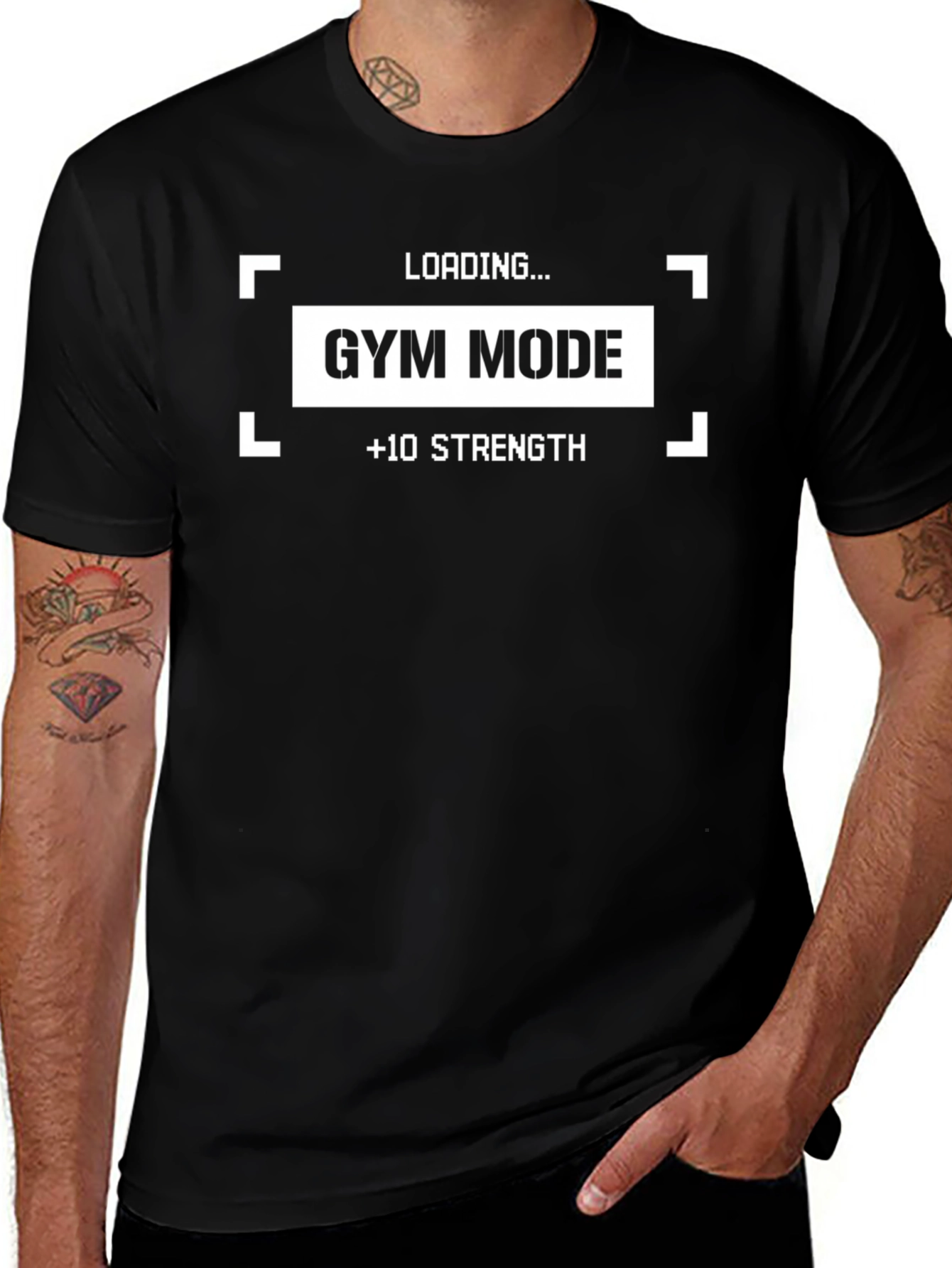 Gym Mode Loading Funny Workout Shirt