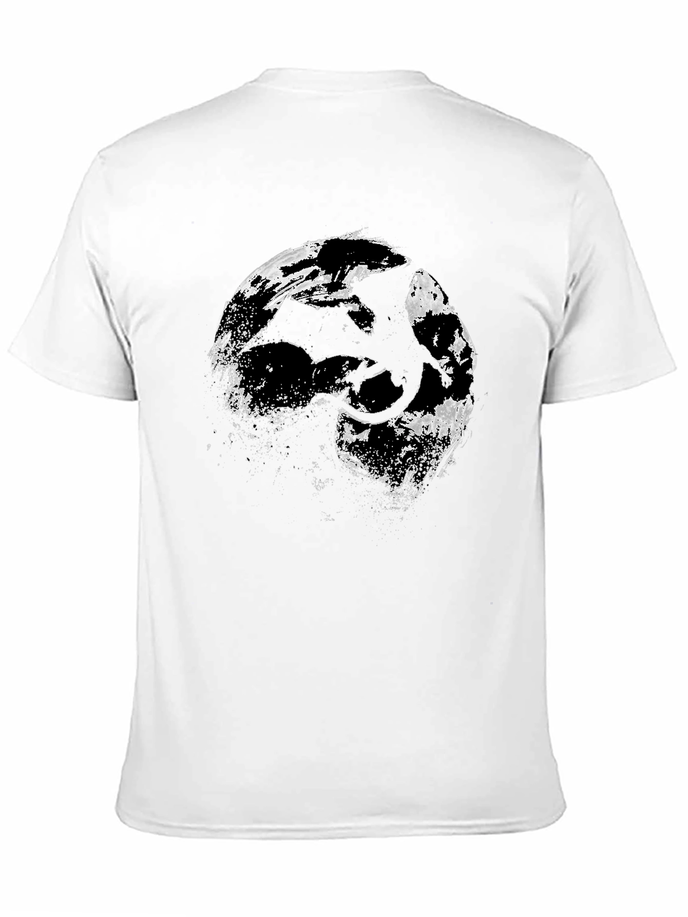 Dragon Silhouette Graphic Black T-Shirt