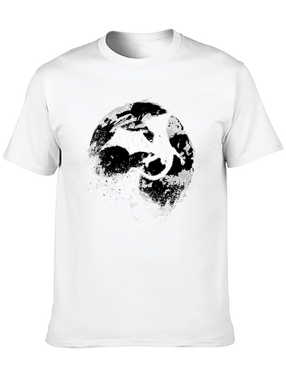 Dragon Silhouette Graphic Black T-Shirt