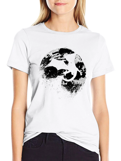 Dragon Silhouette Graphic Black T-Shirt