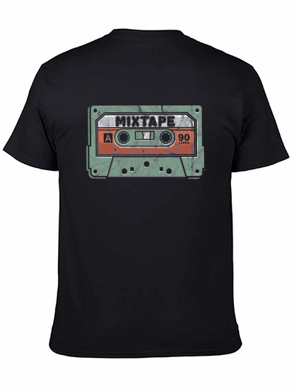 Retro Mixtape Graphic T-Shirt - 90s Nostalgia