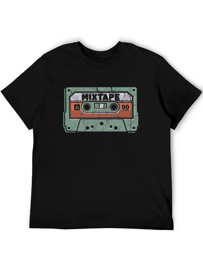 Retro Mixtape Graphic T-Shirt - 90s Nostalgia