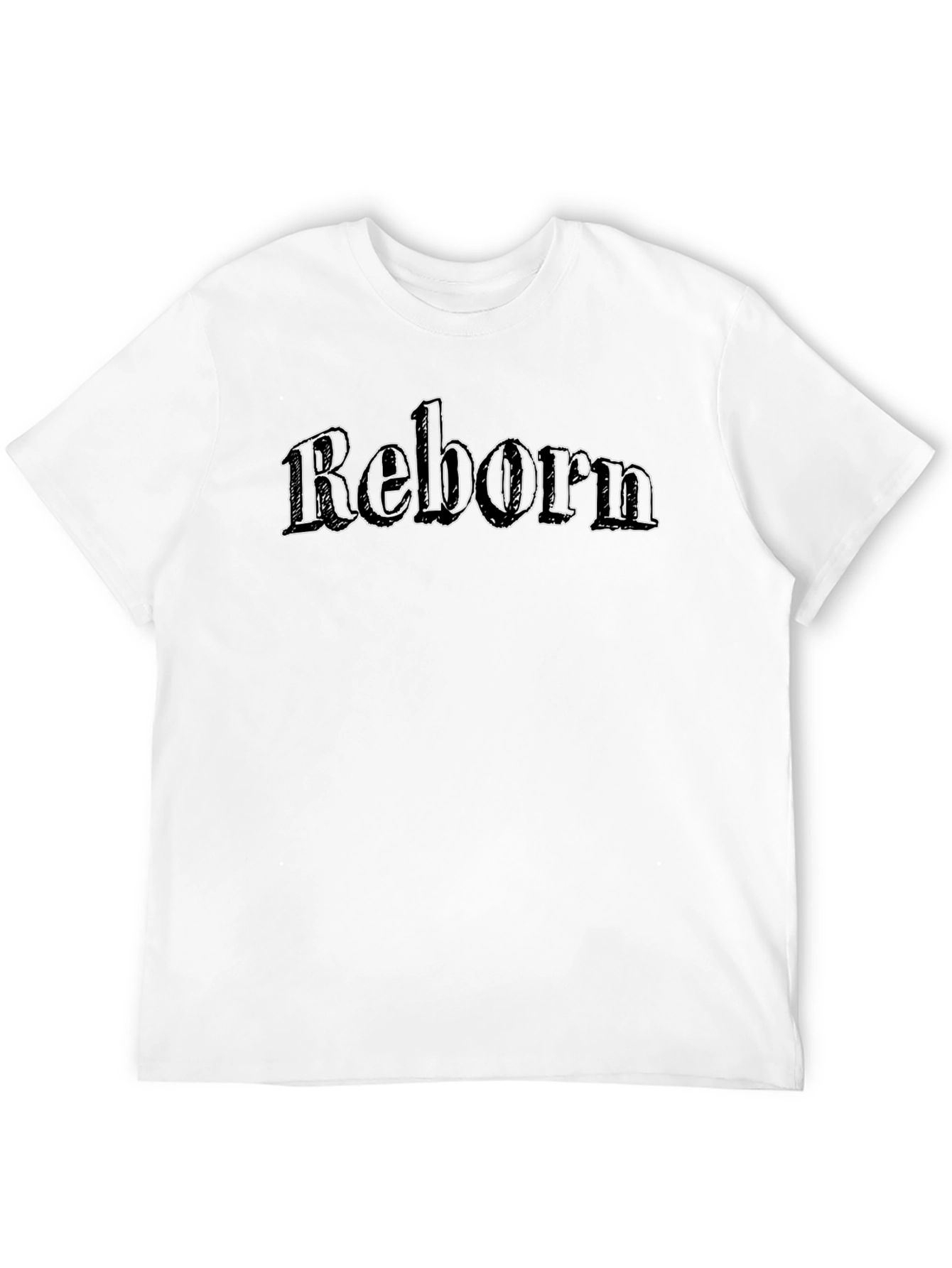 Reborn Graphic Tee - Black Cotton T-Shirt