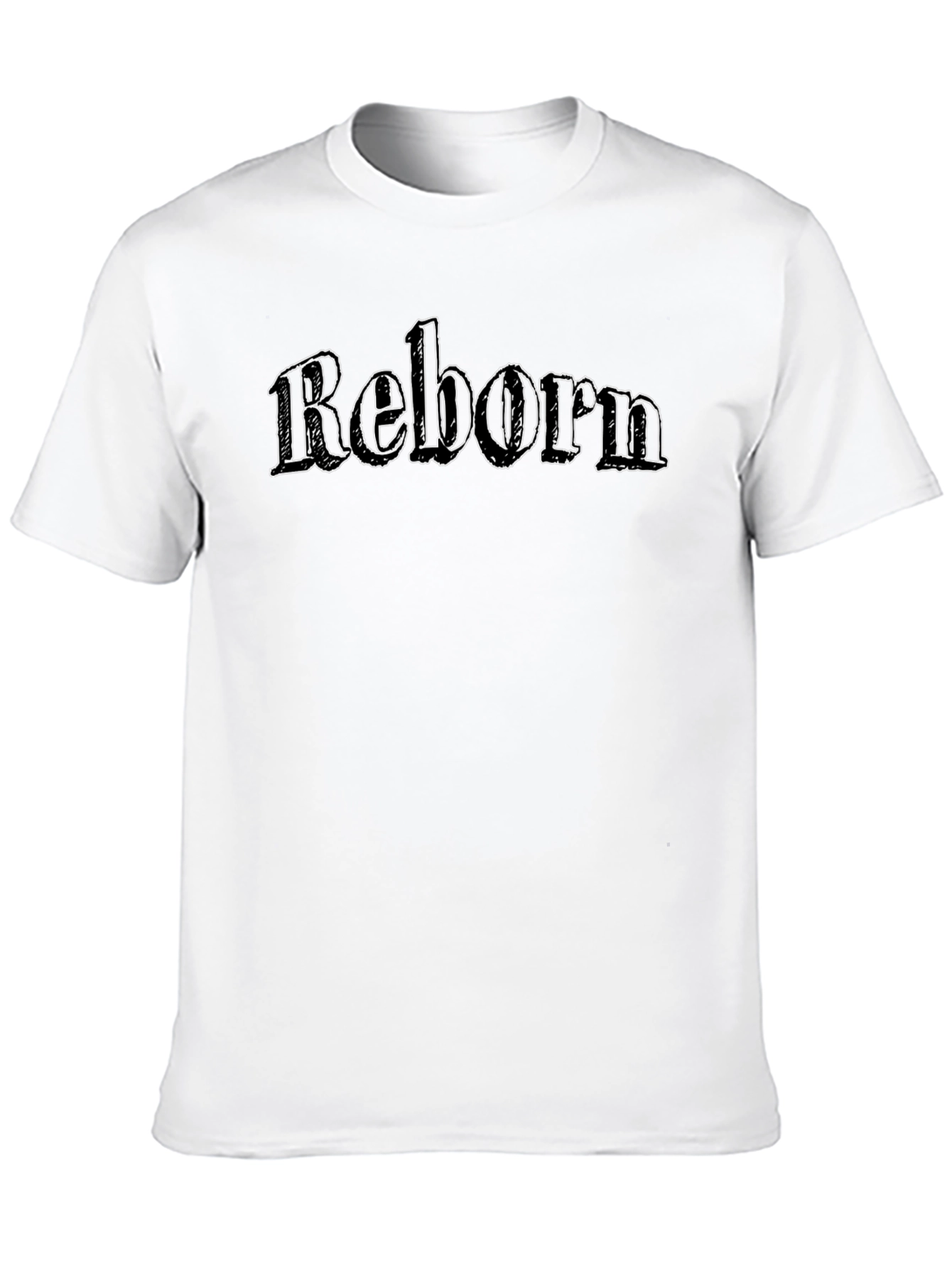 Reborn Graphic Tee - Black Cotton T-Shirt