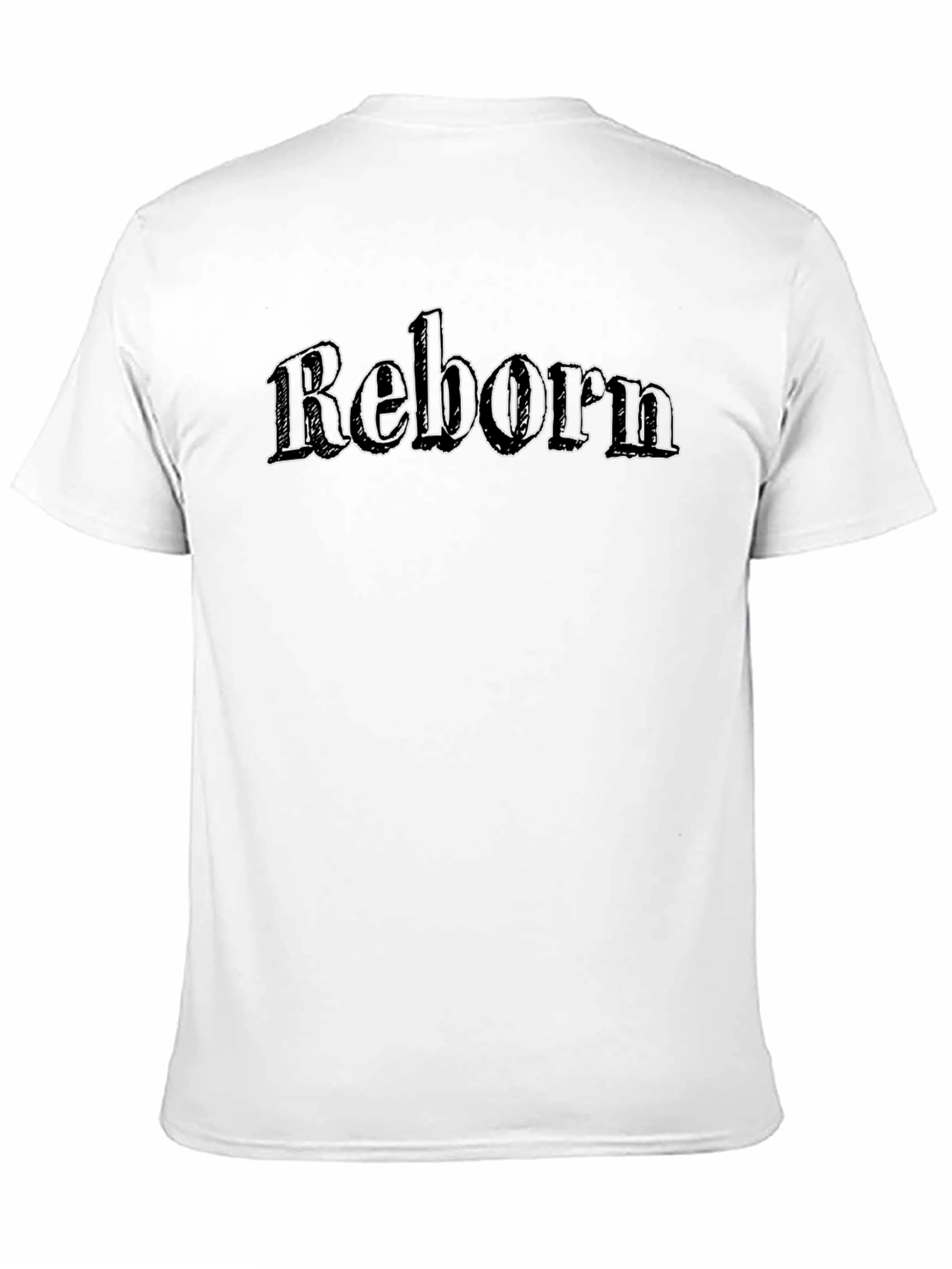 Reborn Graphic Tee - Black Cotton T-Shirt