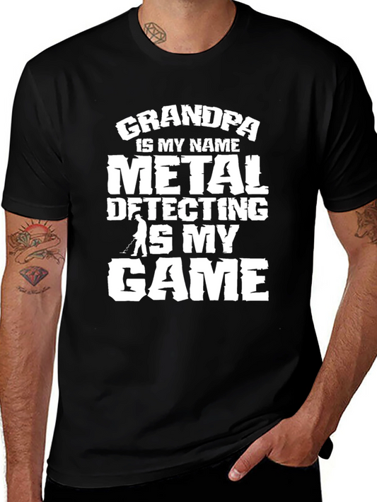 Grandpa Metal Detecting T-Shirt - Hobbyist Tee