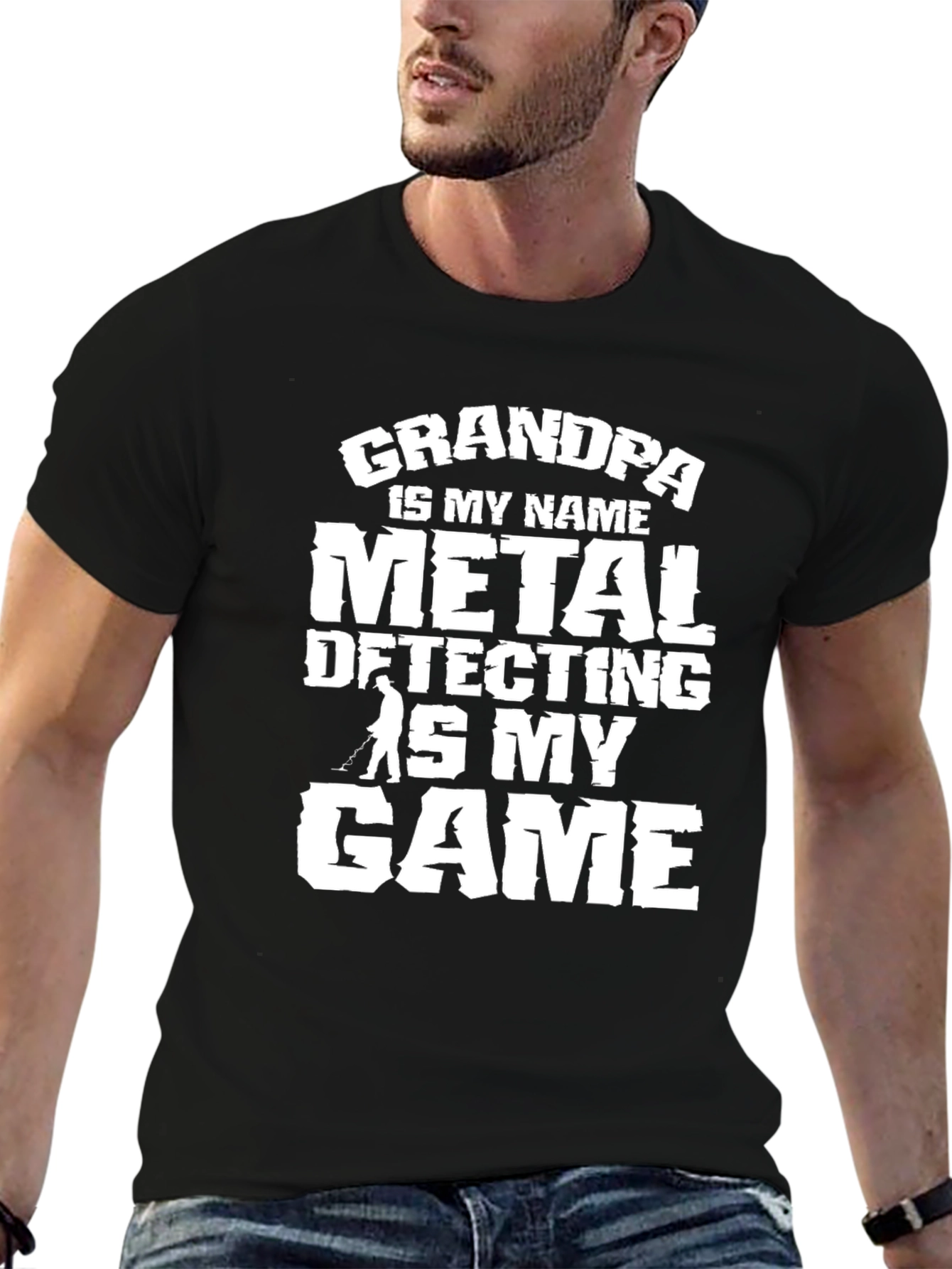 Grandpa Metal Detecting T-Shirt - Hobbyist Tee