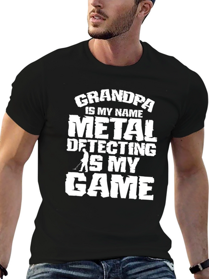 Grandpa Metal Detecting T-Shirt - Hobbyist Tee